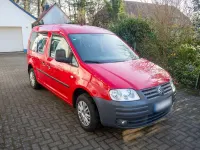 Gebraucht VW Caddy Life 75 PS (55 kW) 2006 Rot Van / Kleinbus