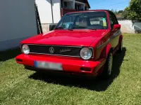 Gebraucht VW Golf Cabriolet Karmann 98 PS (72 kW) 1990 Rot Cabrio