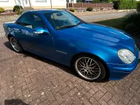 Gebraucht Mercedes SLK200 150 PS (110 kW) 2001 Blau Cabrio