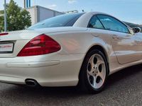 Gebraucht Mercedes SL500 306 PS (225 kW) 2006 Designo mystic weiß metallic Cabrio