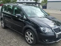 Gebraucht VW Touran Cross 105 PS (77 kW) 2007 Schwarz Van / Kleinbus