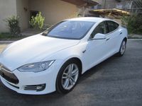 Gebraucht Tesla Model S Performance 350 kW (476 PS) 2014 Weiß metallic Kleinwagen