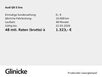 Neu Audi Q8 S-Line 489 PS (359 kW) 2025 Mythosschwarz metallic SUV