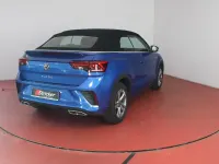 Gebraucht VW T-Roc Cabriolet R-line 150 PS (110 kW) 2025 Ravennablau metallic schwarz (metallic) Cabrio