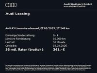 Gebraucht Audi A3 Advanced Plus 150 PS (110 kW) 2025 Manhattangrau metallic Limousine