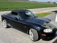 Usata Mazda MX5 110 CV (80 kW) 2001 Nero Cabrio