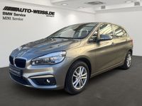 Gebraucht BMW 218 Active Tourer Advantage 136 PS (100 kW) 2016 Platinsilber metallic (silber) Van / Kleinbus