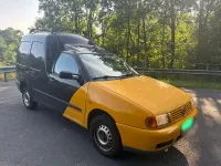 Gebraucht VW Caddy 68 PS (50 kW) 2001 Schwarz Van / Kleinbus