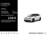 Gebraucht VW ID.3 Pure 110 kW (150 PS) 2021 Gletscherweiß metallic/schwarz Kleinwagen