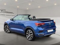 Gebraucht VW T-Roc Cabriolet R-line 150 PS (110 kW) 2021 Ravennablau metallic/schwarz Cabrio
