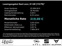 gebraucht Seat Leon Style Edition 1.0 eTSI 7-Gang-DSG AppleCarplay And