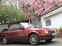 Gebraucht Ford Escort Cabriolet 90 PS (66 kW) 1986 Rot Cabrio