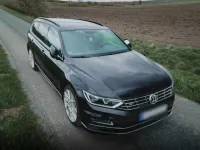 Usata VW Passat R-line 150 CV (110 kW) 2018 Nero Station wagon