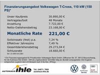 Gebraucht VW T-Cross Beats 150 PS (110 kW) 2024 Schwarz SUV