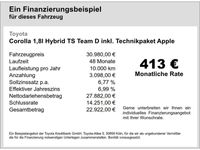 gebraucht Toyota Corolla 1,8l Hybrid TS Team D inkl. Technikpaket Apple CarPlay Android Auto