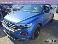 Gebraucht VW T-Roc Cabriolet R-line Edition 150 PS (110 kW) 2022 Ravennablau (blue), matt Cabrio