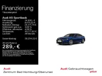 Gebraucht Audi A5 Sportback Basis 204 PS (150 kW) 2023 Navarrablau metallic Kleinwagen