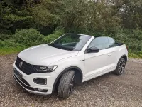 Gebraucht VW T-Roc Cabriolet R-line 150 PS (110 kW) 2021 Weiß Cabrio