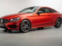 Gebraucht Mercedes C200 AMG line 184 PS (135 kW) 2018 Hyazinthrot  metalliclack Coupé