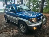 Gebraucht Mitsubishi Pajero 120 PS (88 kW) 2001 Blau SUV
