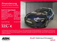 Gebraucht Audi A3 Sportback e-tron S-Line 204 PS (150 kW) 2023 Navarrablau metallic Kleinwagen