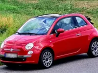 Używany Fiat 500 2011 Czerwony Kabriolet