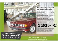 Gebraucht BMW 750 299 PS (219 kW) 1991 Calypsorot metallic (metallic) Limousine