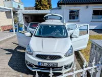 Begagnad Mitsubishi Space Star 71 HK (52 kW) 2020 Vit Halvkombi