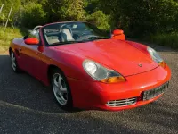 Brugt Porsche Boxster 220 HK (161 kW) 2000 Rød Cabriolet