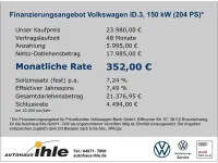 Gebraucht VW ID.3 Pro Performance 150 kW (204 PS) 2021 Weiss Kleinwagen