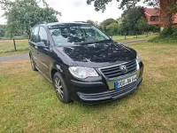 Gebraucht VW Touran Conceptline 90 PS (66 kW) 2009 Schwarz Van / Kleinbus