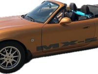 Second-hand Mazda MX5 110 CP (80 kW) 1998 Auriu Cabrio