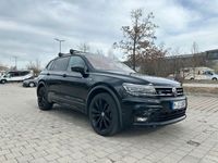 gebraucht VW Tiguan Allspace R-Line Highline 4 Motion 2.0 TDI black AHK