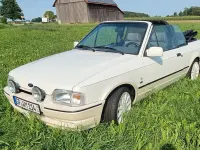 Gebraucht Ford Escort Cabriolet 102 PS (75 kW) 1990 Weiß Cabrio
