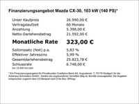 Gebraucht Mazda CX-30 140 PS (102 kW) 2024 Jet black (metallic) SUV