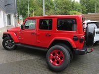 Gebraucht Jeep Wrangler Unlimited Overland 200 PS (147 kW) 2021 Rot SUV