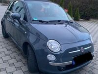 gebraucht Fiat 500C Cabrio Grau Schwarz mit TÜV | Reifen + TÜV NEU