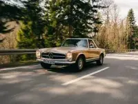 Gebraucht Mercedes SL280 170 PS (125 kW) 1969 Gold Cabrio