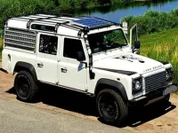 Gebraucht Land Rover Defender 122 PS (89 kW) 2007 Weiß Van / Kleinbus