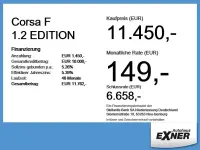 Gebraucht Opel Corsa Edition 75 PS (55 kW) 2023 Jade weiß/spiegel schwarz lackiert Kleinwagen