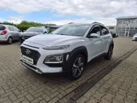 Gebraucht Hyundai Kona Premium 177 PS (130 kW) 2018 Chalk white / met SUV
