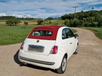 Gebraucht Fiat 500 Lounge 69 PS (50 kW) 2012 Weiß Cabrio