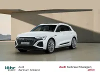 Gebraucht Audi Q8 e-tron S-Line 300 kW (408 PS) 2023 Gletscherweiß metallic SUV