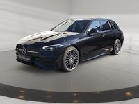 Gebraucht Mercedes C220 AMG line 197 PS (144 kW) 2026 Metalliclack obsidianschwarz Kombi