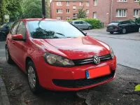 Gebraucht VW Golf VI 80 PS (58 kW) 2010 Rot Kleinwagen