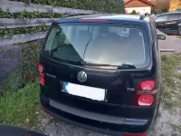 Gebraucht VW Touran Conceptline 105 PS (77 kW) 2008 Schwarz Van / Kleinbus