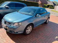 Usata VW Eos 120 CV (88 kW) 2006 Blu Cabrio