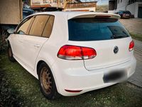Gebraucht VW Golf VI 80 PS (58 kW) 2010 Weiß Kleinwagen