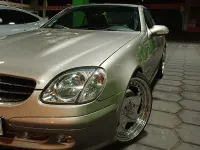 Gebraucht Mercedes SLK230 197 PS (144 kW) 2003 Silber Cabrio
