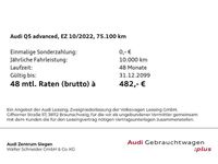 Gebraucht Audi Q5 Advanced 204 PS (150 kW) 2022 Brillantschwarz SUV